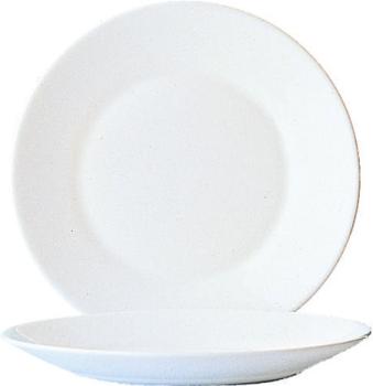 Teller flach Restaurant Uni weiß